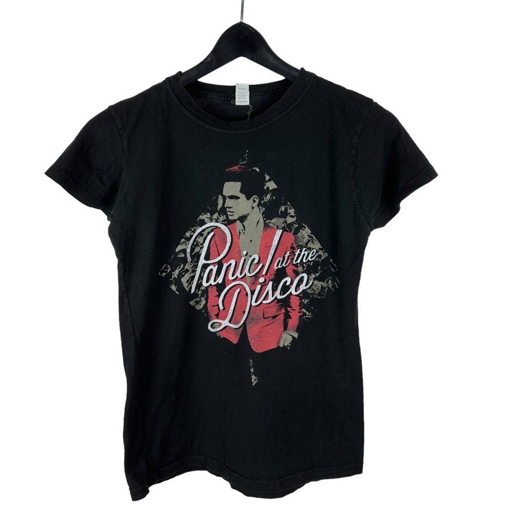 Women’s Y2K Panic At The Disco Black Rock Band Music Shirt Size M
